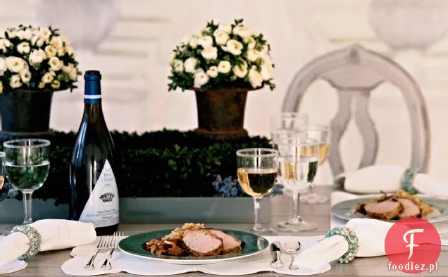 Wielkanocny Schab cielęcy z Puree z kopru włoskiego