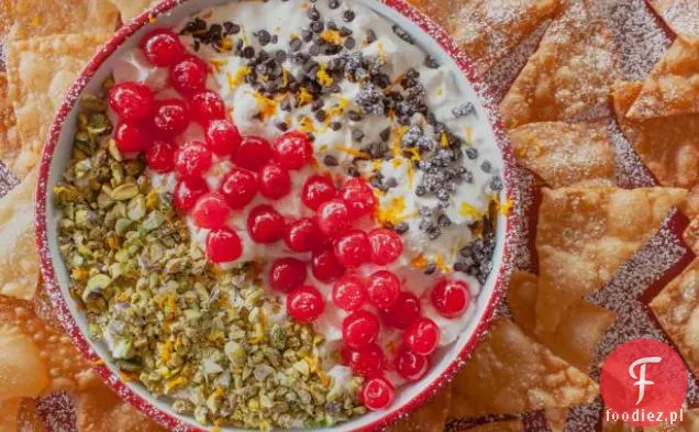 Dekonstruowane chipsy Cannoli i Dip