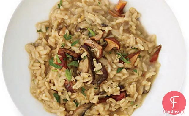 Risotto z grzybami i czerwonym winem