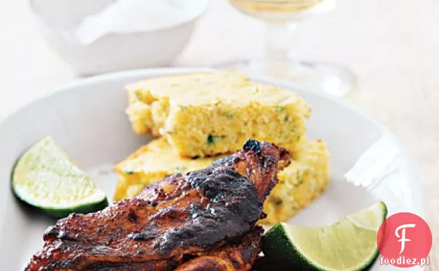 Kurczak Jerk z chlebem kukurydzianym