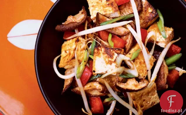 Glazurowana Sałatka Z Tofu-Grzybami