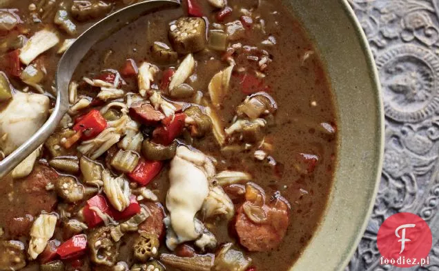 Andouille, Crab and Oyster Gumbo