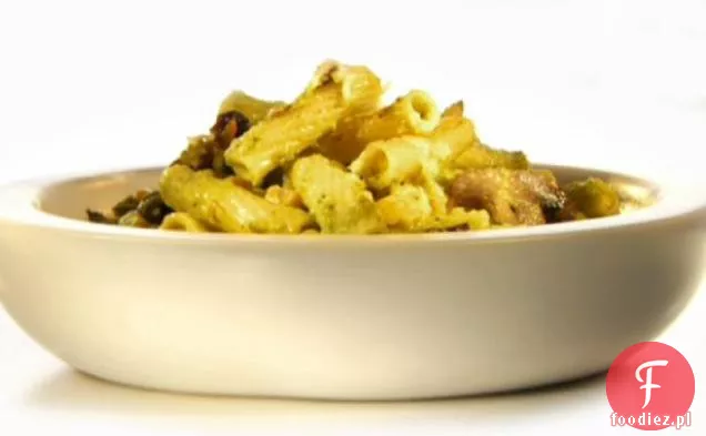 Poblano Mac i Manchego z kukurydzą i pieczarkami