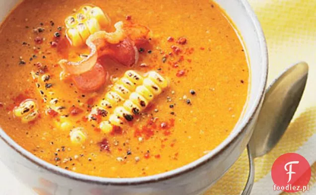 Zupa pomidorowo-kukurydziana pieczona