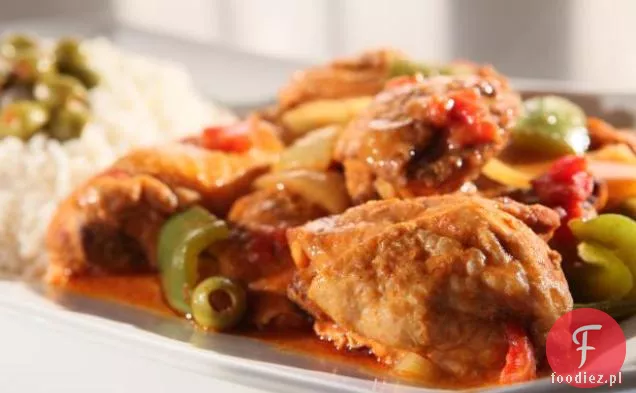 Kurczak hiszpański z pikantnym ryżem cytrynowym