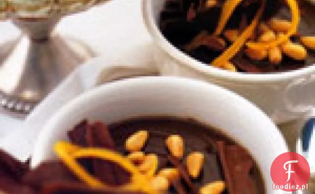 Budyń czekoladowy Espresso z orzeszkami pinii: Sanguinaccio