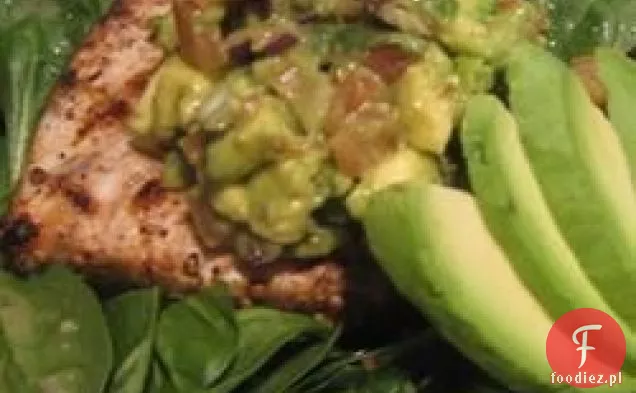 Kolendra & kminek Crusted Grillowana miecznik z awokado smakiem