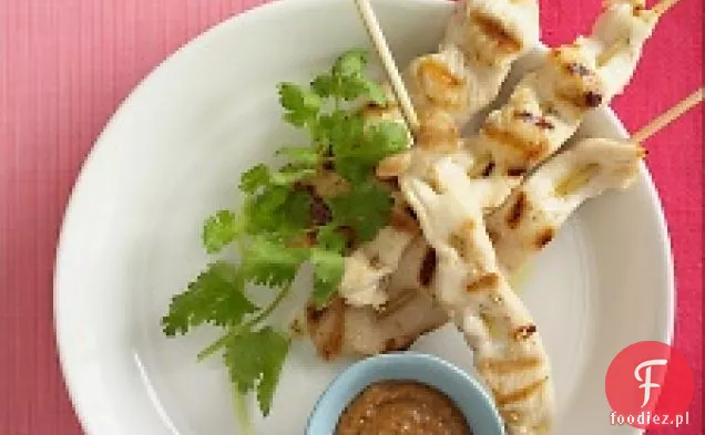 Satay z kurczaka w sosie Orzechowo-chutney