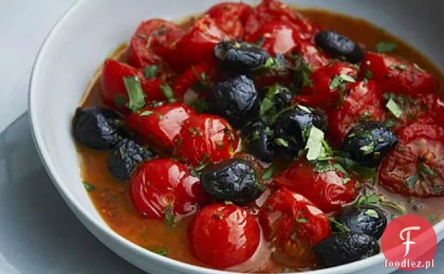 Pomidorki koktajlowe z oliwkami