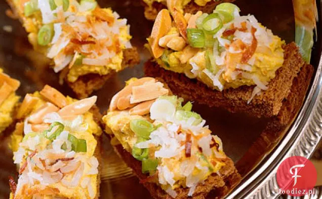 Curry Chicken Tea Sandwiches