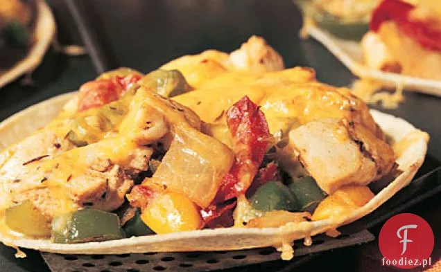 Kurczak-Papryka Tostadas