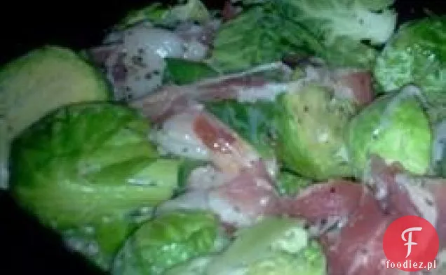 Klon pieczony brukselka z boczkiem