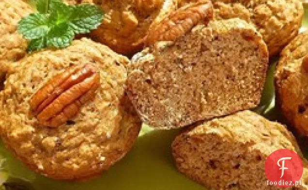 Dietetyczne Muffinki Bananowo-Orzechowe
