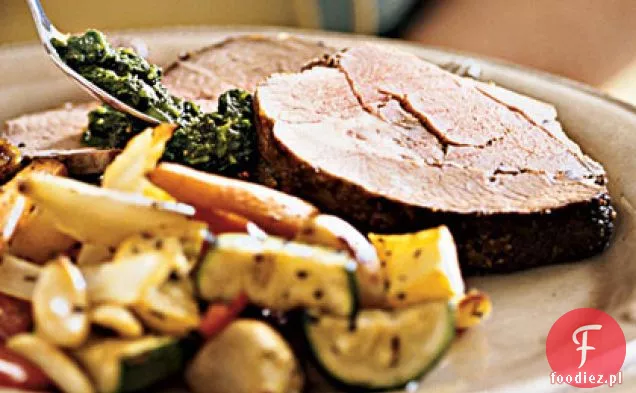 Marynowana jagnięcina z pomarańczowym Chimichurri