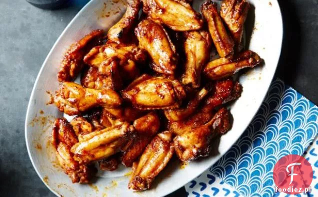 Balsamiczne Szkliwione Skrzydełka Z Kurczaka