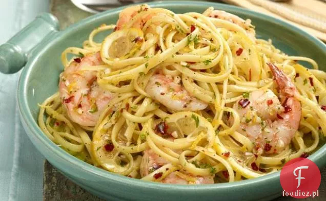 Linguine z krewetkami