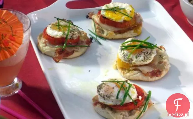 Kanapka z szynką, jajkiem i serem na Angielskiej babeczce