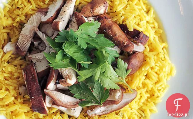 Grzyby Shiitake, Pietruszka I Ryż Szafranowy