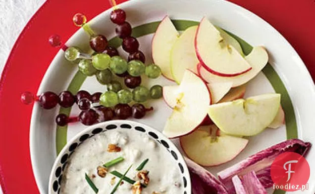 Ziti z grzybami Portobello, karmelizowaną cebulą i kozim serem