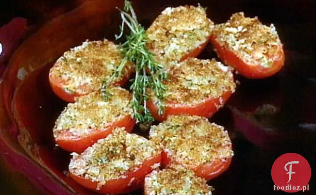 Czosnkowo-ziołowe pomidory pieczone