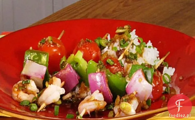 Szaszłyki krewetkowe z sosem Mango