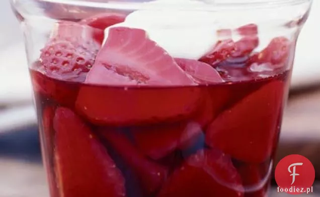 Merlot truskawki z kremem waniliowym