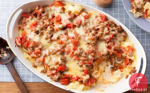 Zapiekanka z wołowiną i cheddarem