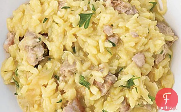 Risotto z koprem i kiełbasą