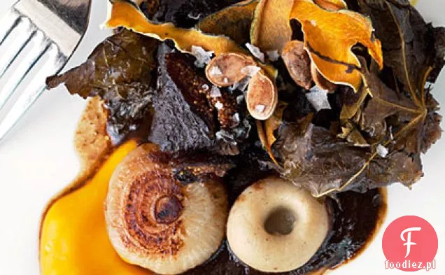 Żeberka krótkie zawinięte w liście figowe Z Mission Fig Black Mole