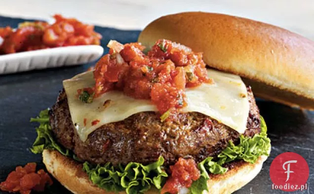 Southwest Salsa Burgers