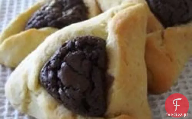 Hamentashen z nadzieniem Brownie