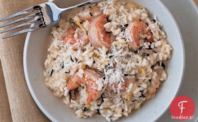 Risotto z krewetkami i kozim serem