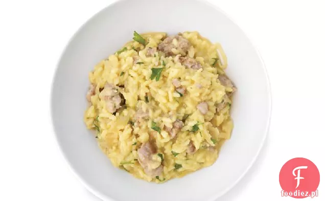 Risotto z koprem i kiełbasą