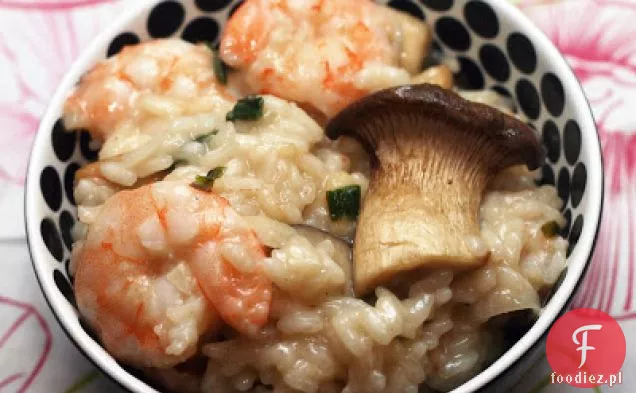 Risotto Z Krewetkami I Królowymi Boczniakami