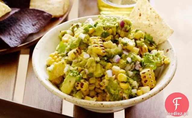 Zwęglona kukurydza Guacamole z frytkami