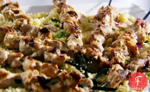 Kurczak Satay z grillowanym warzywnym kuskusem