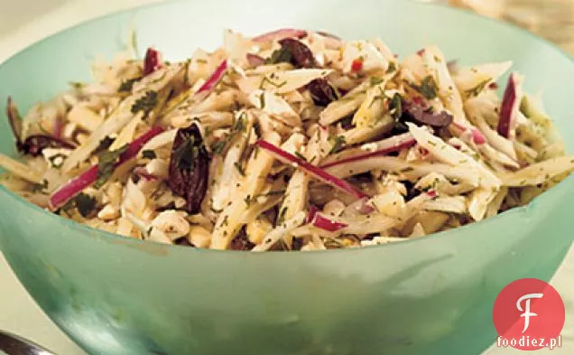 Surówka z kopru włoskiego, fety i Kalamaty