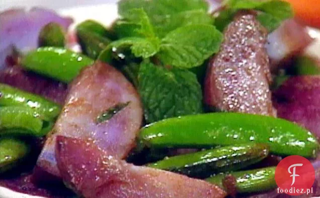 Mess of Pease and Things (Purple Potato, Sugar Snap Pea, and Mint Salad)