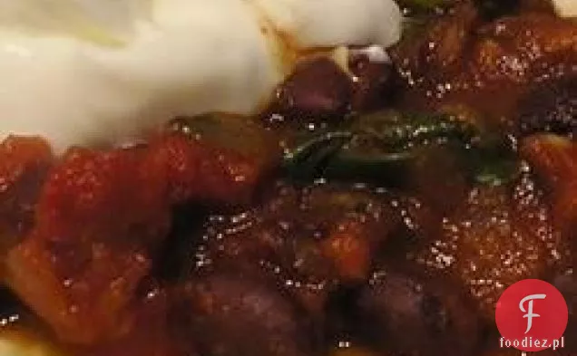 Pomidorowe Burrito ze szpinakiem i fasolą