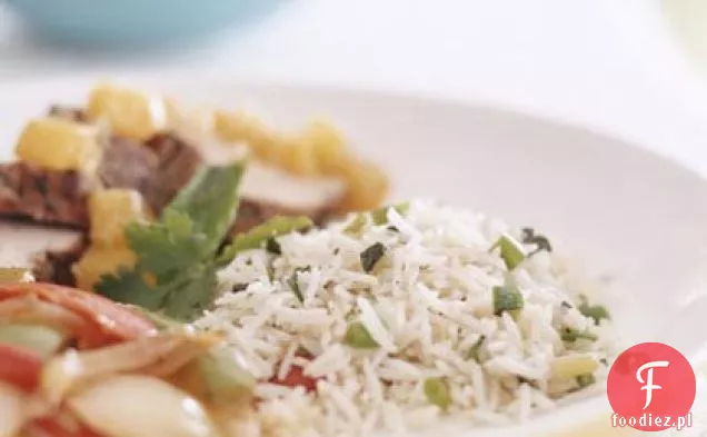 Mięta-Cilantro i ryż kokosowy