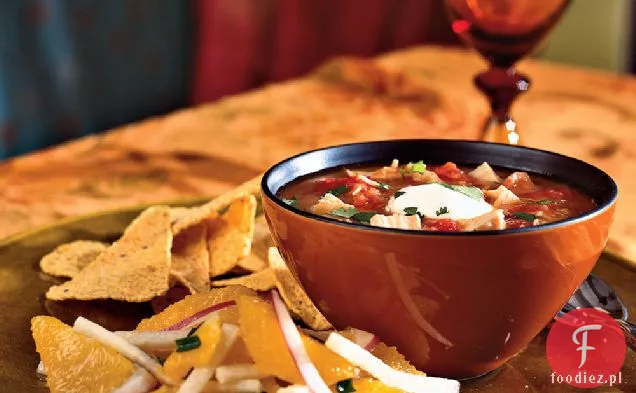 Chipotle zupa z kurczaka i pomidorów