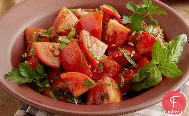 Marynowana Sałatka pomidorowa z ziołami