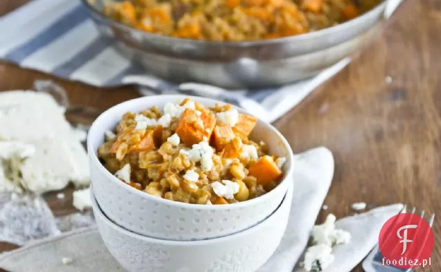 Słodkie Ziemniaki I Gorgonzola Farro Risotto