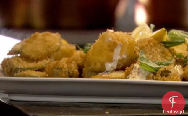 Smażona Mozzarella, cukinia, bazylia i zielone oliwki