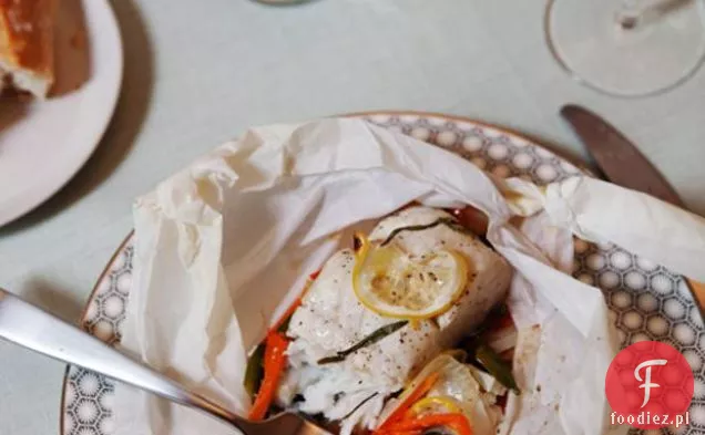 Cytrynowo-Estragonowy Halibut En Papillote