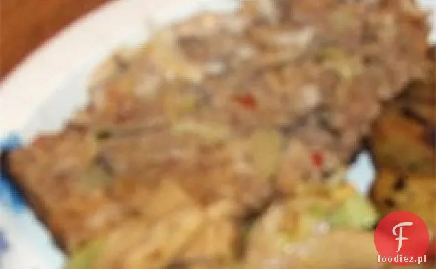 Pieczarki w środku klopsika