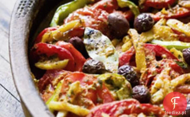 Marokański Tagine Rybny Z Pomidorami, Oliwkami I Konserwowanymi Cytrynami