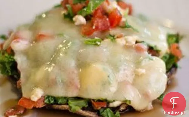 Portobello Bruschetta z trzema serami