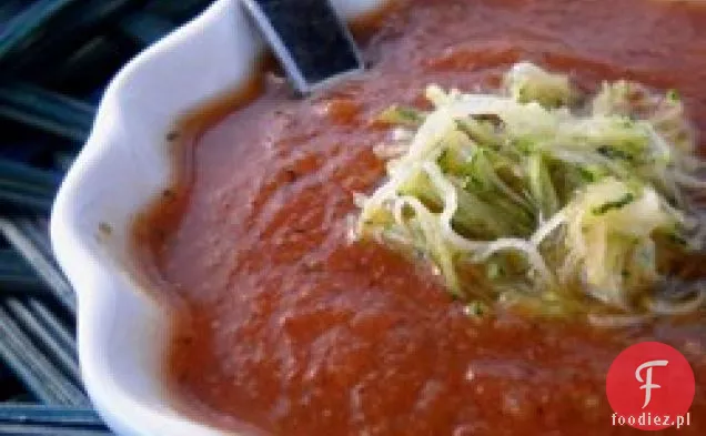 Zupa Z Cukinii Ze Świeżych Pomidorów