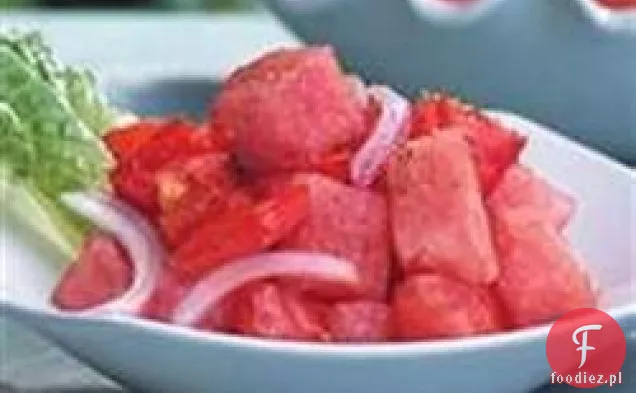 Arbuzowa Sałatka Pomidorowa Z Sosem Balsamicznym